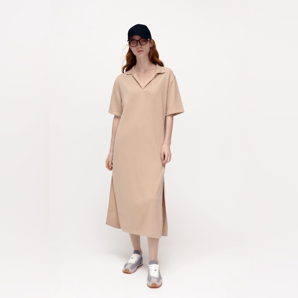 Zara plush dress size S Beige, new.